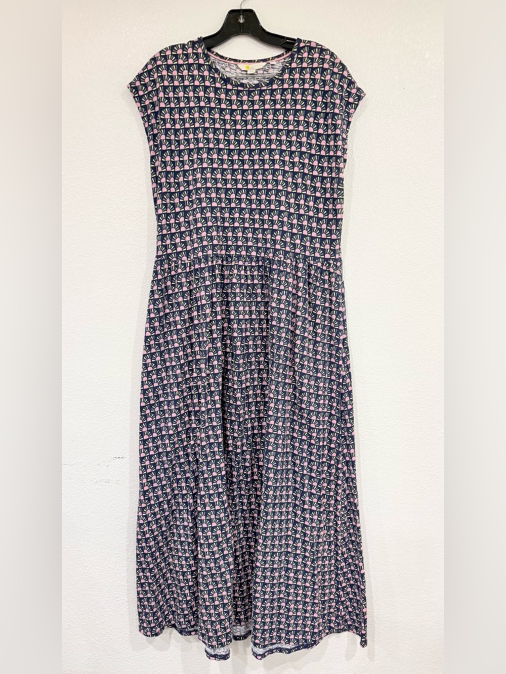 Boden Jersey Maxi Dress With Pockets Sunshine Print Women’s Size 10 Regular